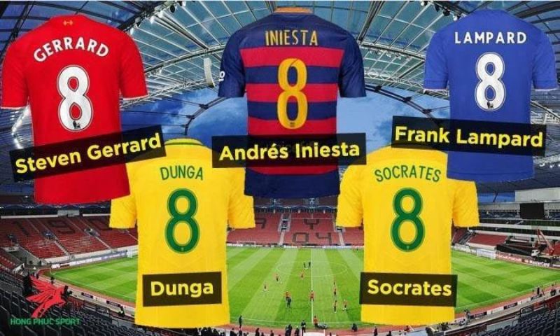 Vai trò áo số 8 trong bóng đá hiện đại