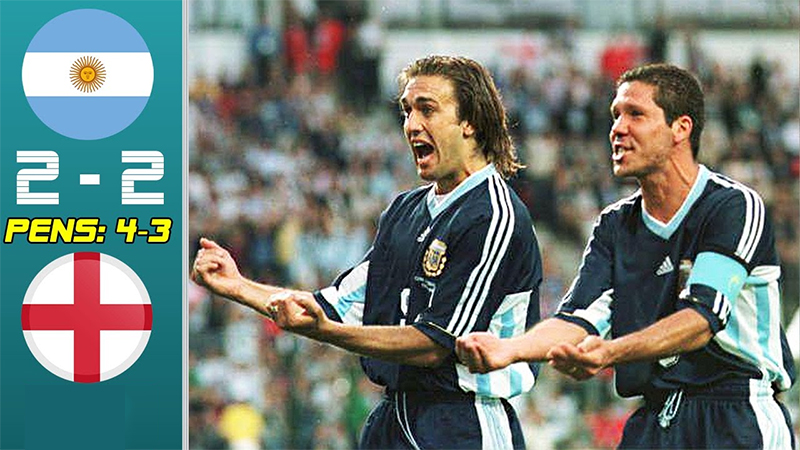 Argentina vs Anh - World Cup 1998