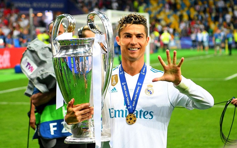 CR7 tại Real Madrid với nhiều danh hiệu Champions League